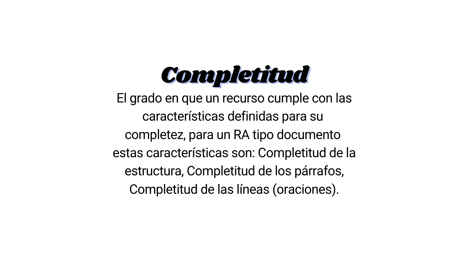 Completitud